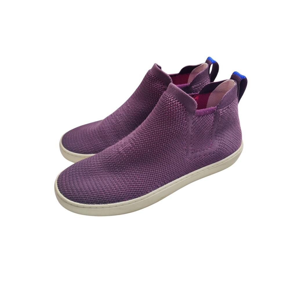 Rothy's Women's Sz 10.5 Berry Purple Chelsea High Top Slip On Sneakers